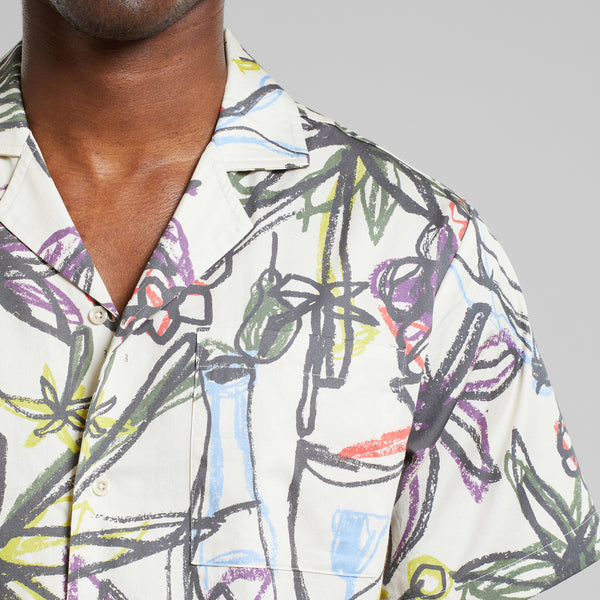 CAMISA MARSTRAND PARADISE SKETCH OAT