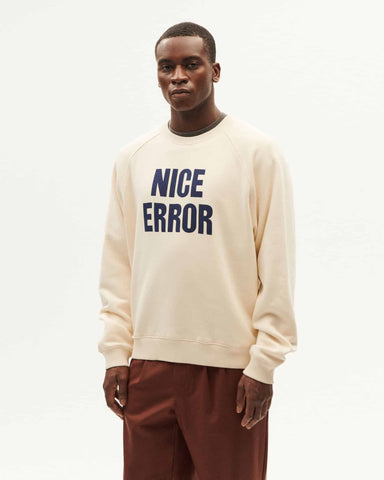 SWEATSHIRT WINTER WHITE NICE ERROR